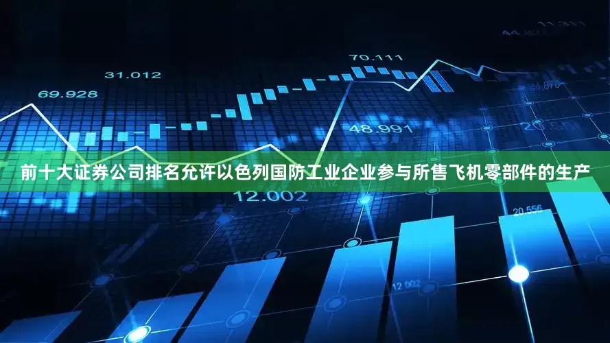 前十大证券公司排名允许以色列国防工业企业参与所售飞机零部件的生产