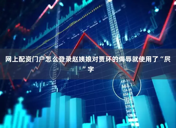 网上配资门户怎么登录赵姨娘对贾环的侮辱就使用了“屄”字